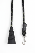 Ergonomic Rope Leash For Dog - Black - 5 ft