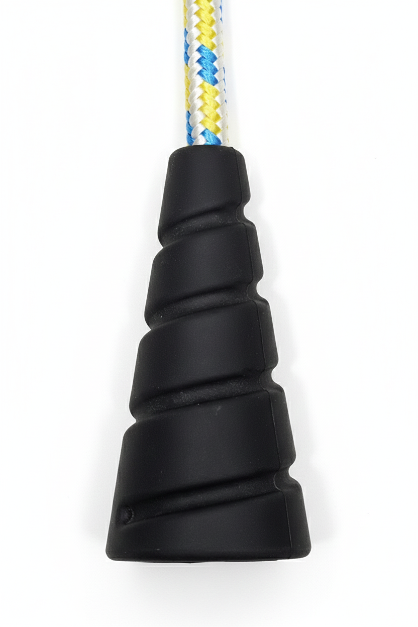 Ergonomic Rope Leash For Dog - Tri Color Blue Yellow Off white- 5 ft