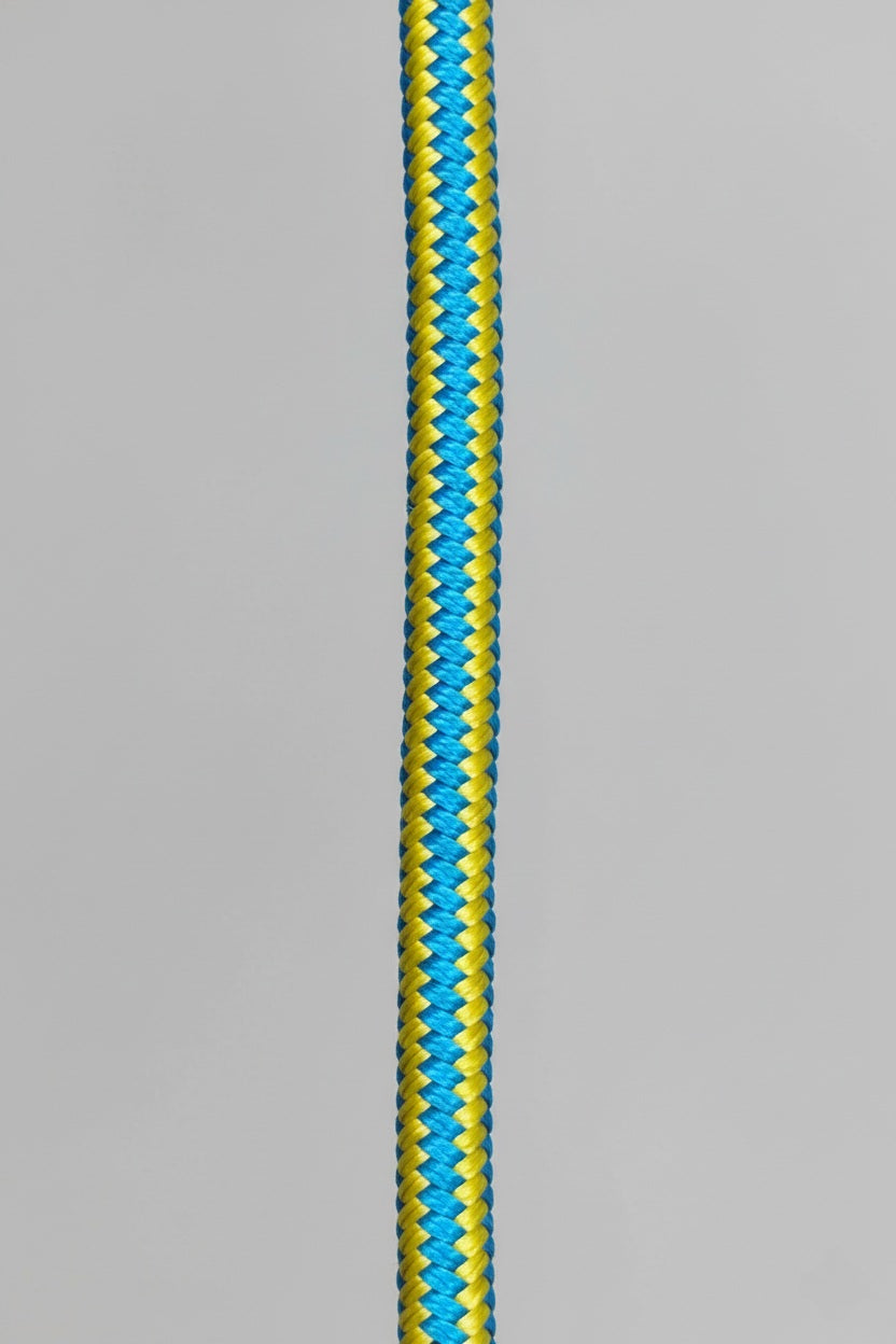 Ergonomic Rope Leash For Dog - Blue Yellow - 5 ft