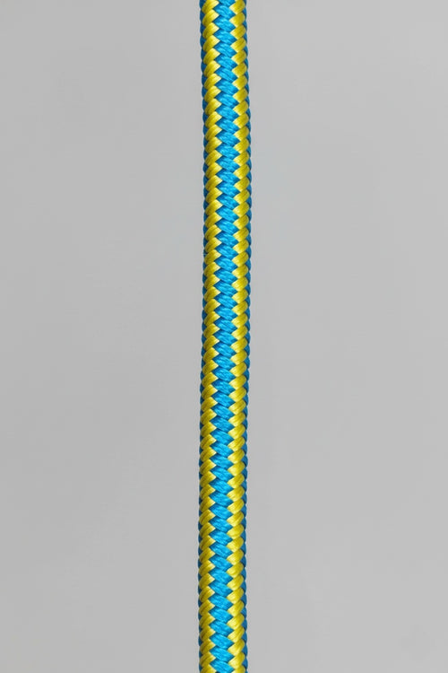 Ergonomic Rope Leash For Dog - Blue Yellow - 5 ft