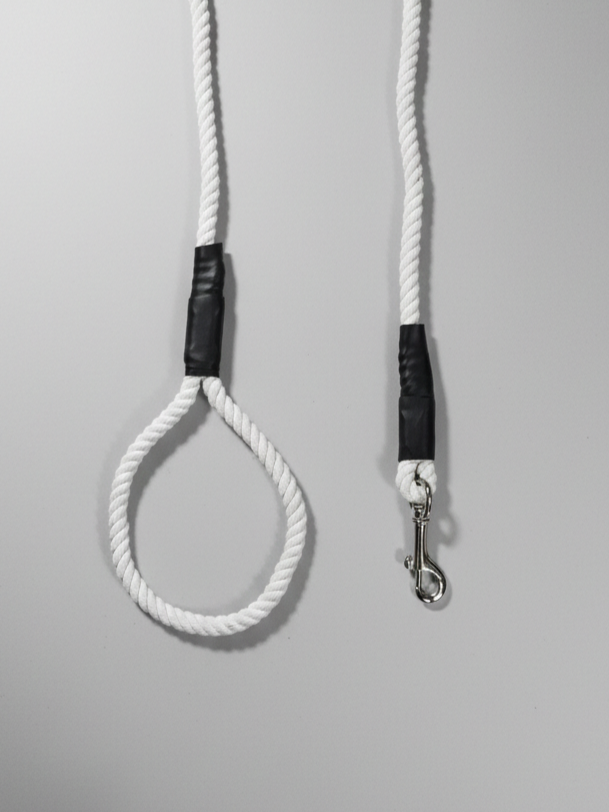 Rope Leash For Dog - Cotton White - 5 ft