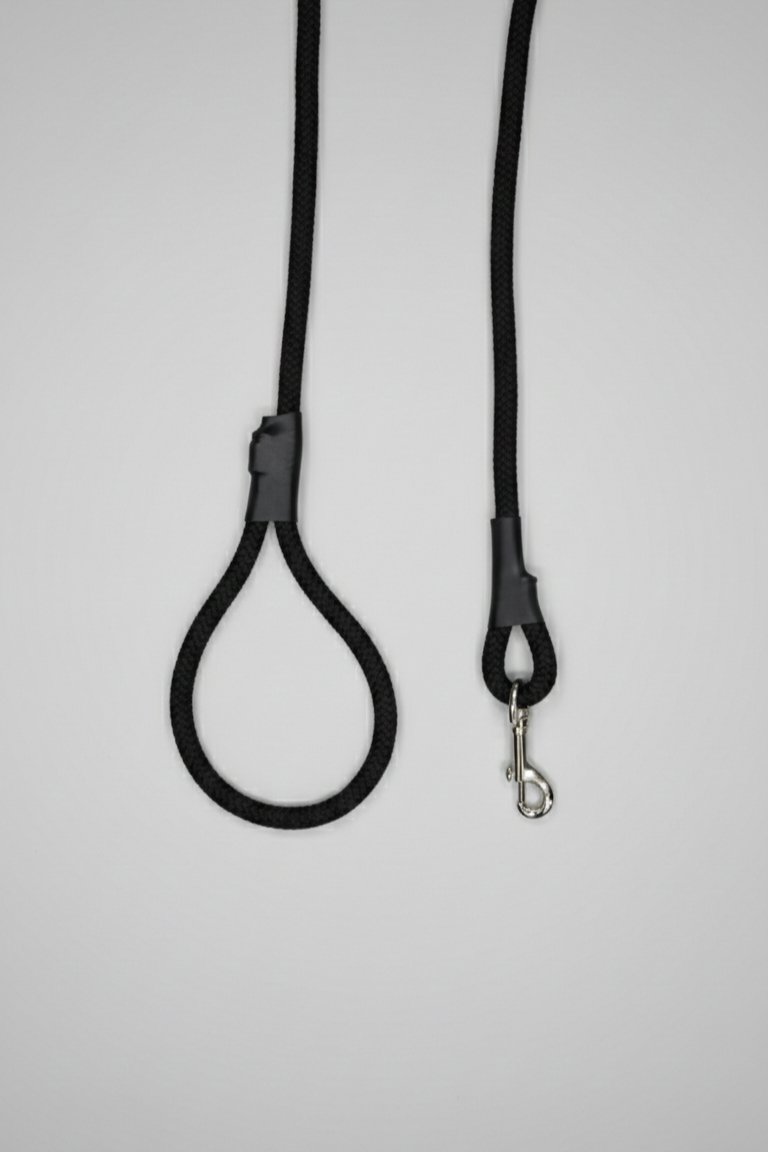 Rope Leash For Dog - Marine Black - 5 ft