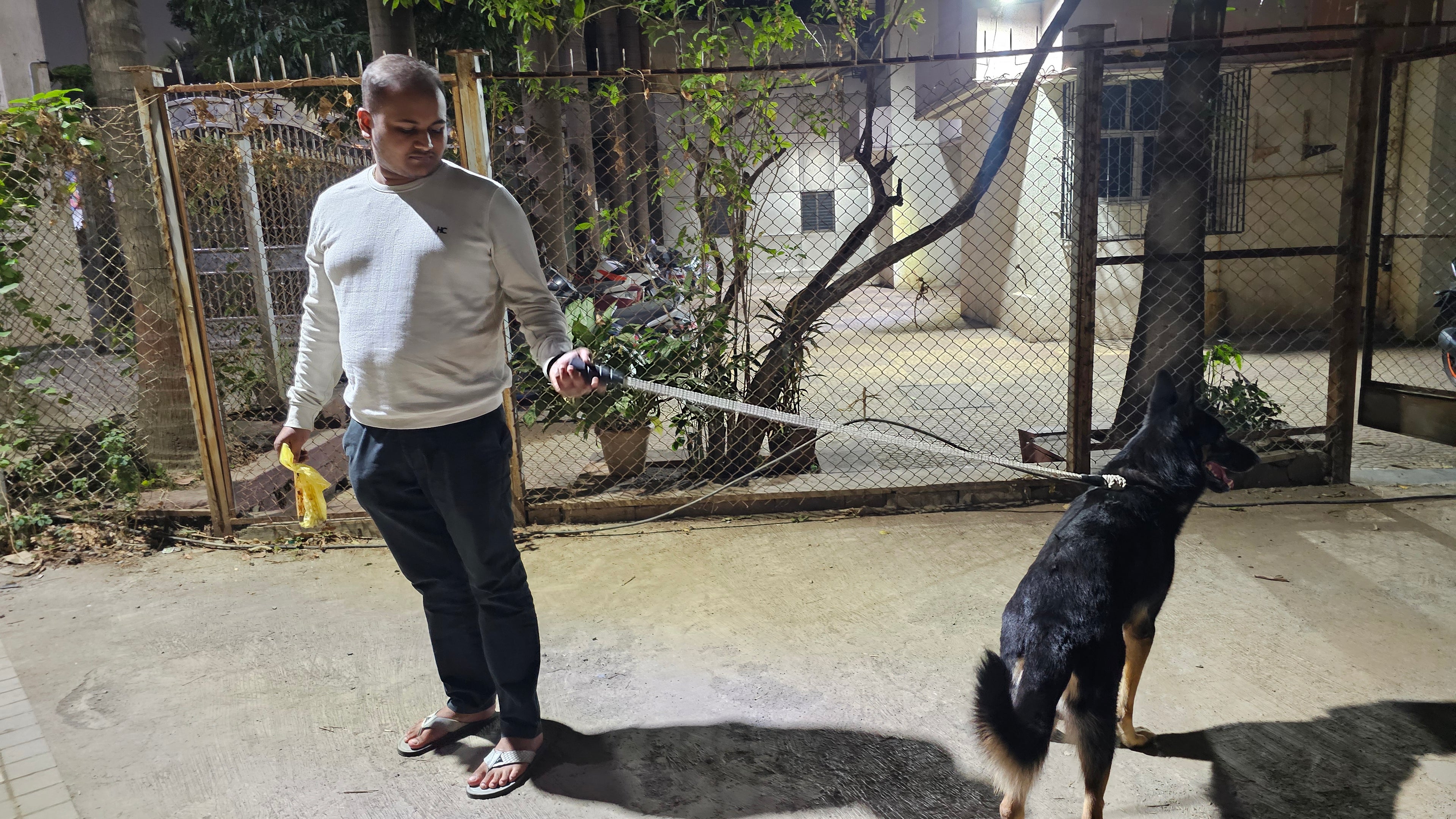 Ergonomic Rope Leash For Dog - Cotton white - 5 ft