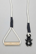 Wooden Surfboard Handle Rope Leash For Dog - Cotton Rope - Frog Hook