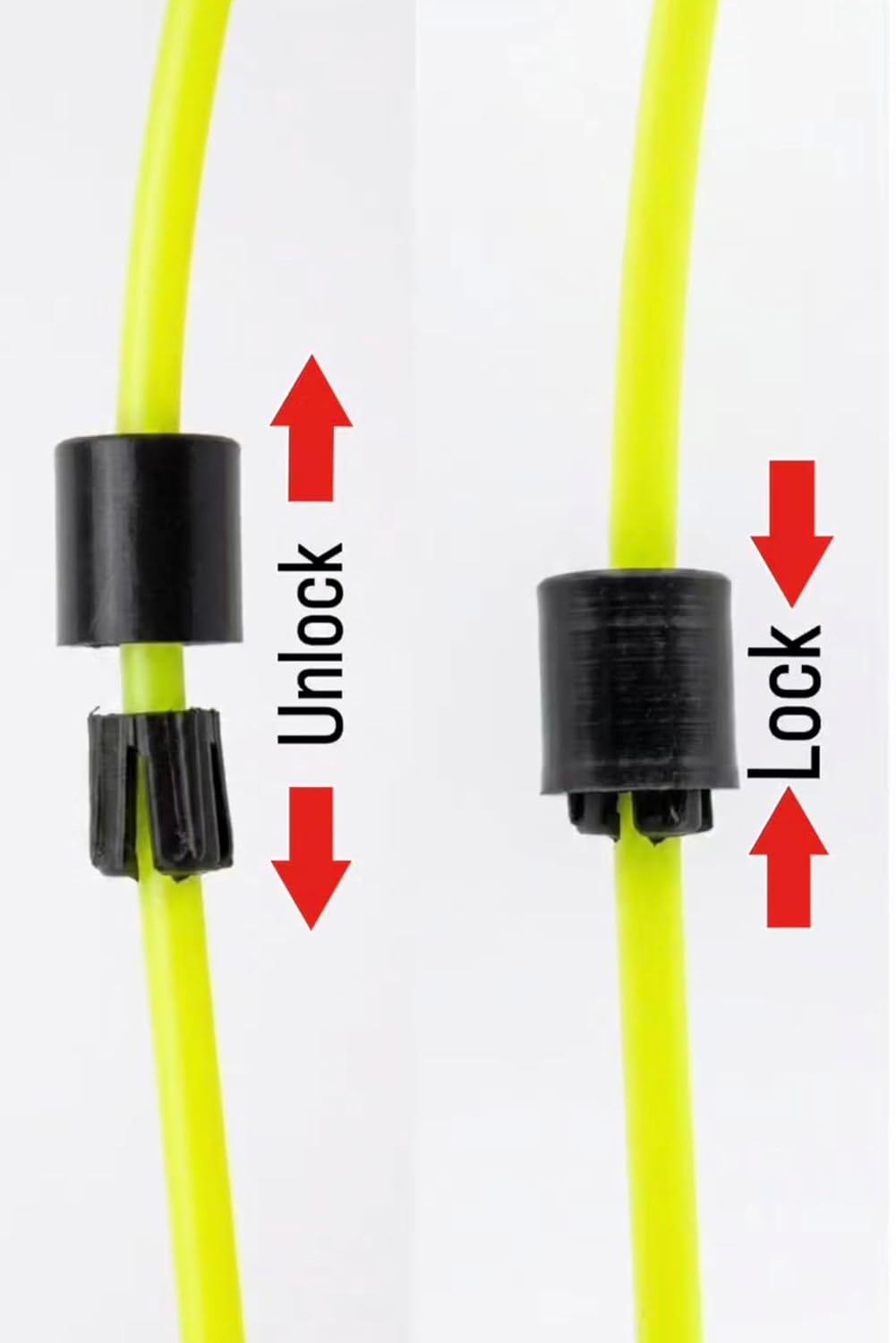 Skipping rope lock